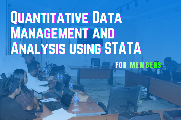 Training - Quantitative Data Management and Analysis using STATA